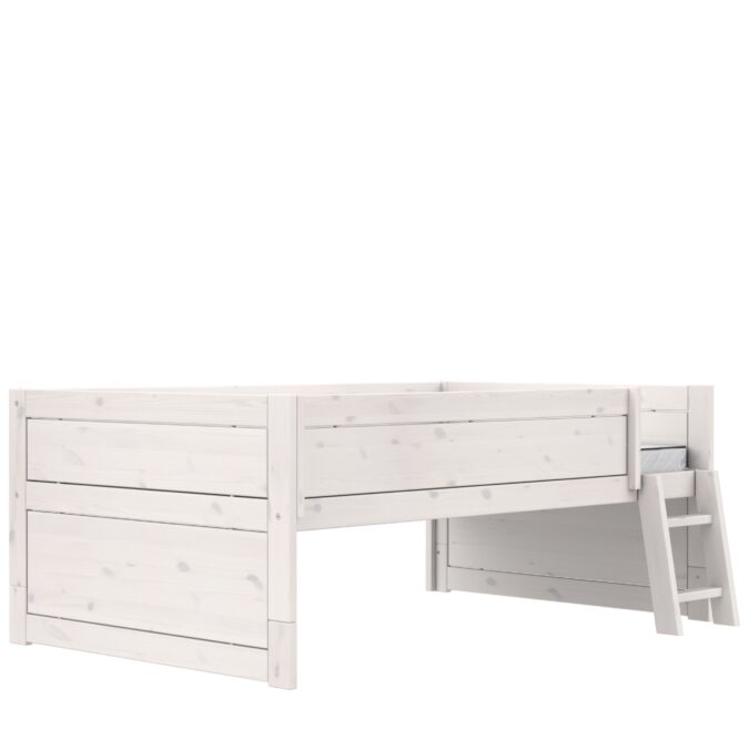 Lifetime Original kajuitbed met trapje 120x200 - whitewash - Afbeelding 2