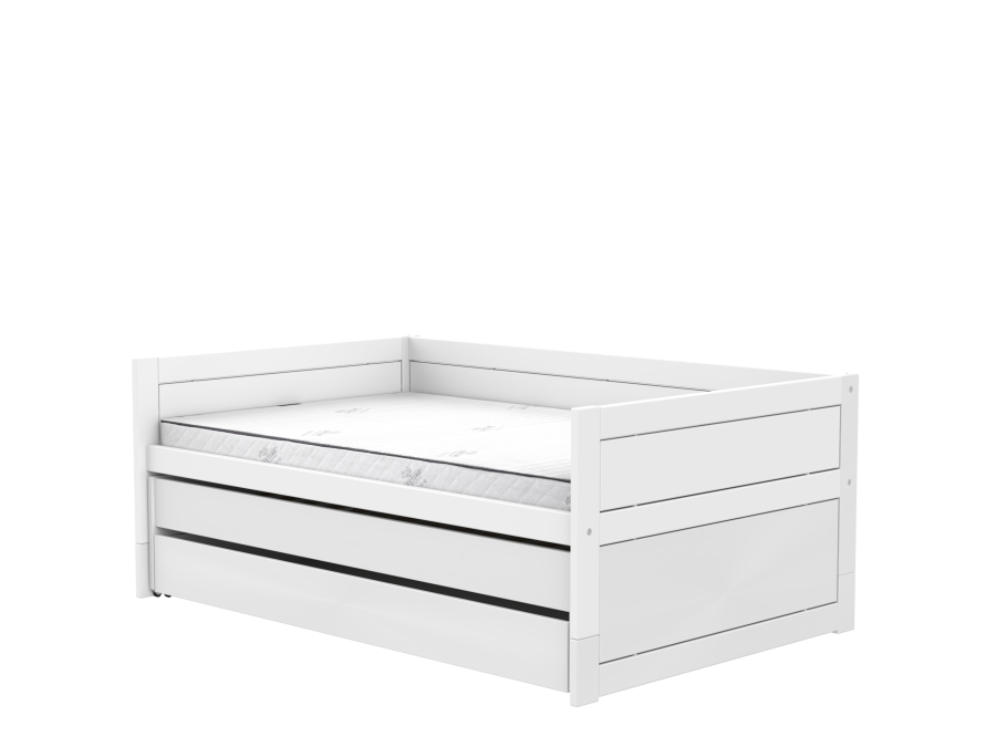 Lifetime Original kajuitbed met logeerbed en bedlade 120x200 - wit