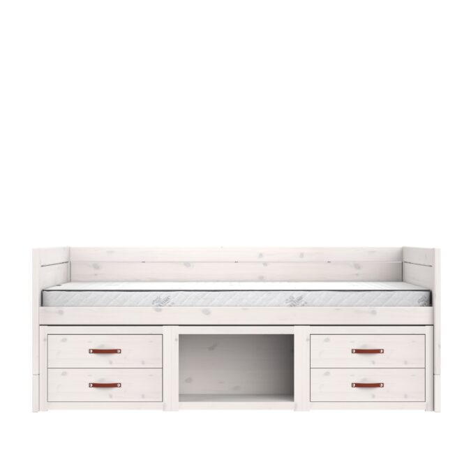 Lifetime Original kajuitbed met kastjes 120x200 - whitewash - Afbeelding 3