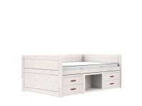 Lifetime Original kajuitbed met kastjes 120x200 - whitewash
