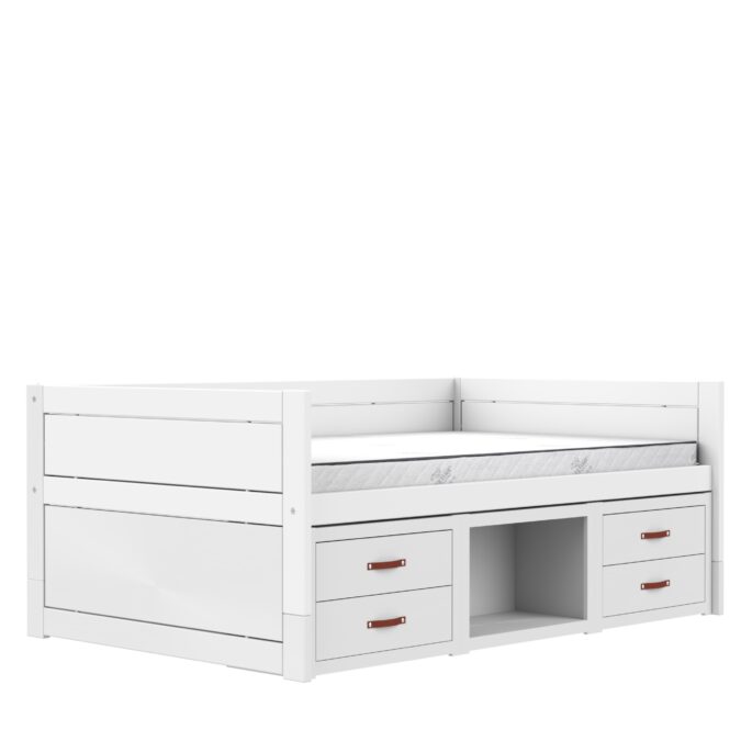 Lifetime Original kajuitbed met kastjes 120x200 - wit - Afbeelding 2