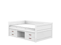 Lifetime Original kajuitbed met kastjes 120x200 - wit