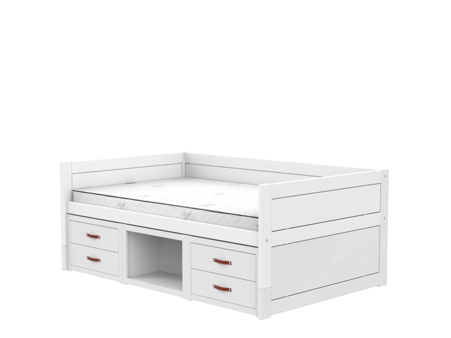 Lifetime Original kajuitbed met kastjes 120x200 - wit