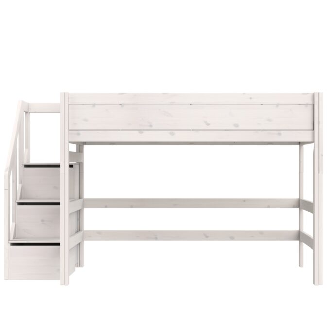 Lifetime Original 152H hoogslaper met trapkast 120x200 - whitewash - Afbeelding 3