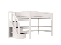 Lifetime Original 152H hoogslaper met trapkast 120x200 - whitewash