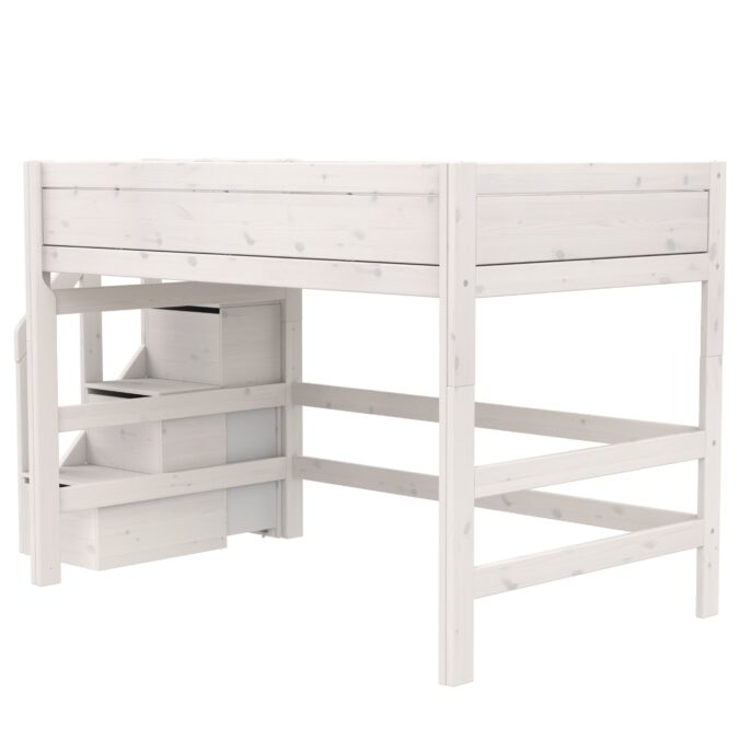 Lifetime Original 152H hoogslaper met trapkast 120x200 - whitewash - Afbeelding 2