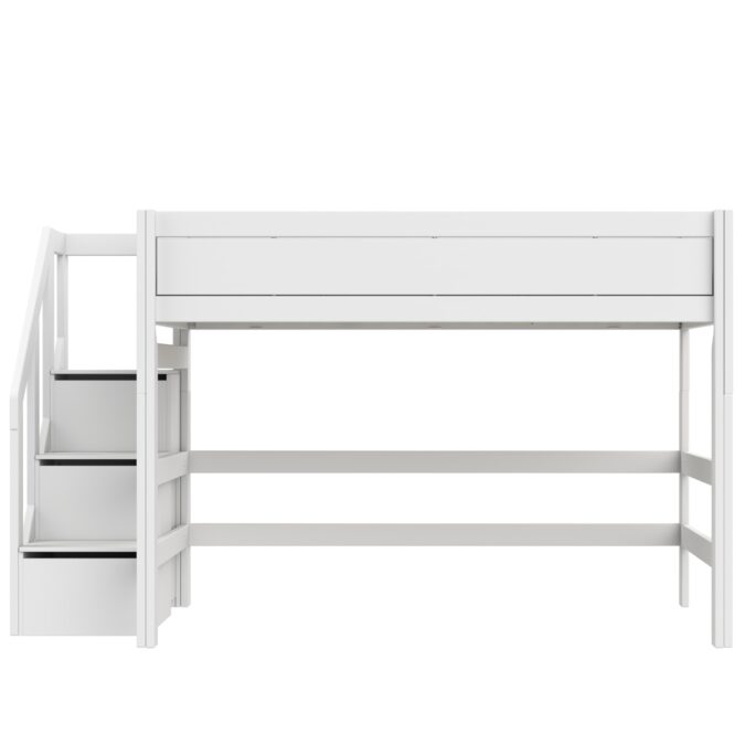 Lifetime Original 152H hoogslaper met trapkast 120x200 - wit - Afbeelding 3