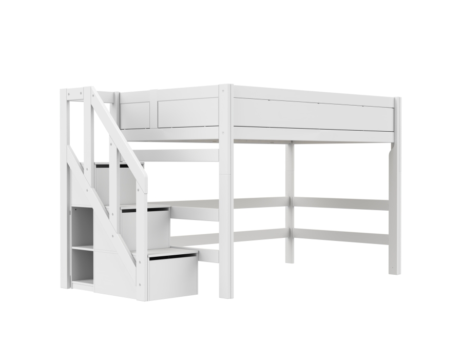 Lifetime Original 152H hoogslaper met trapkast 120x200 - wit