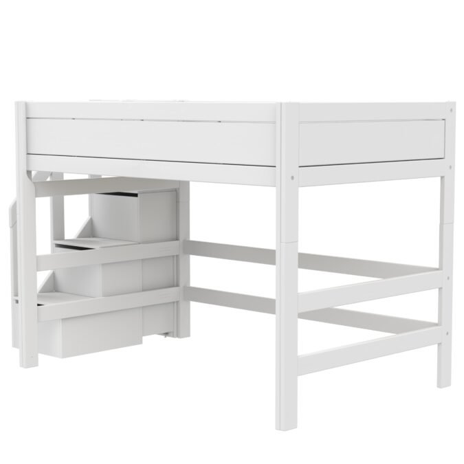 Lifetime Original 152H hoogslaper met trapkast 120x200 - wit - Afbeelding 2