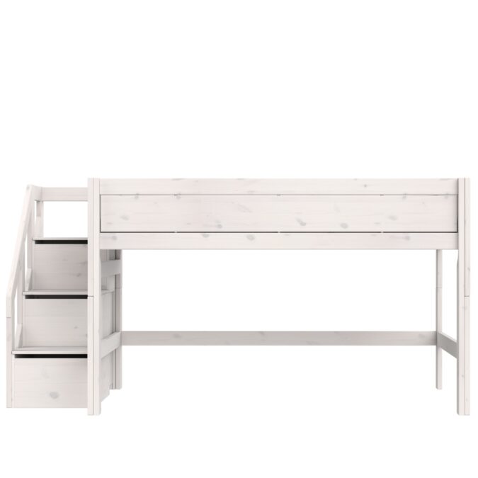 Lifetime Original halfhoogslaper met trapkast 120x200 - whitewash - Afbeelding 2