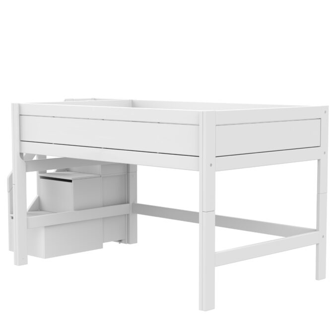 Lifetime Original halfhoogslaper met trapkast 120x200 - wit - Afbeelding 3