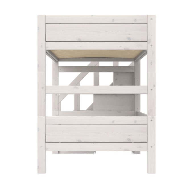 Lifetime Original stapelbed met trapkast 120x200 - whitewash - Afbeelding 4