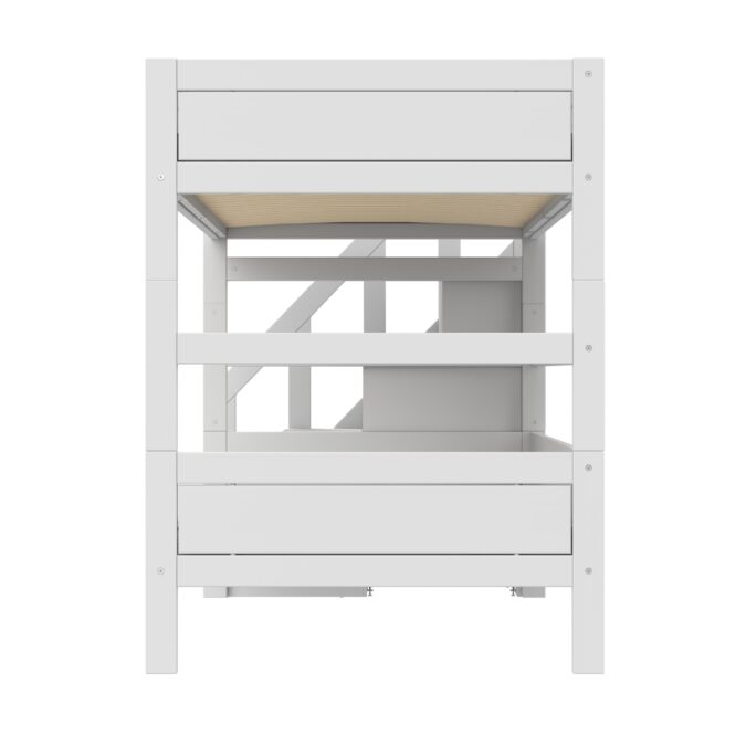 Lifetime Original stapelbed met trapkast 120x200 - wit - Afbeelding 4