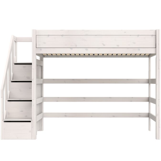 Lifetime Original 177H hoogslaper met trapkast 120x200 - whitewash - Afbeelding 2