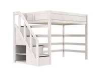 Lifetime Original 177H hoogslaper met trapkast 120x200 - whitewash