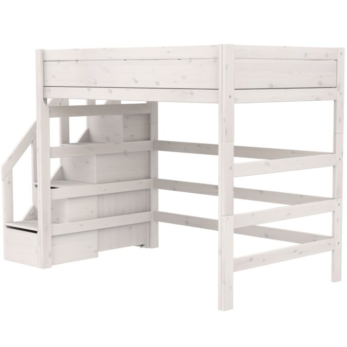 Lifetime Original 177H hoogslaper met trapkast 120x200 - whitewash - Afbeelding 3