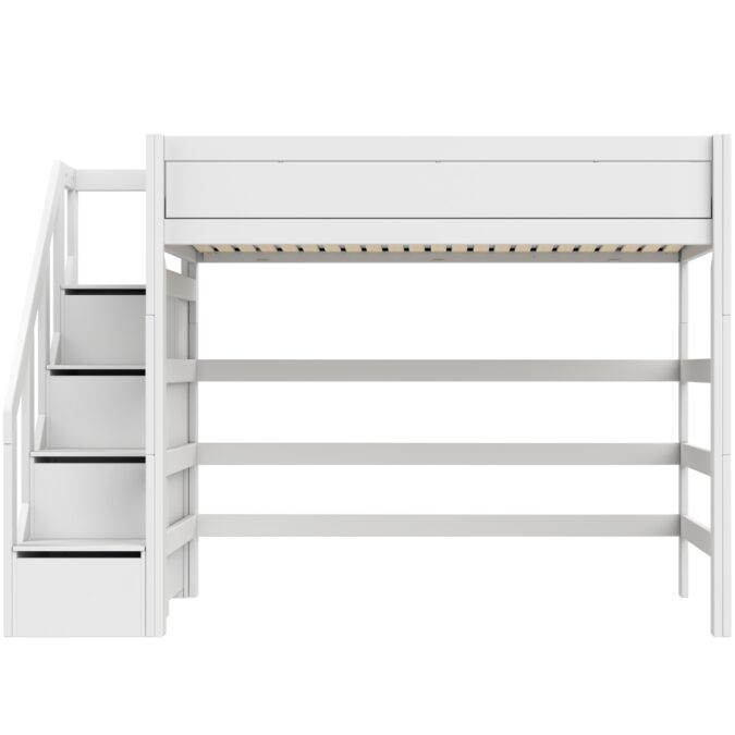 Lifetime Original 177H hoogslaper met trapkast 120x200 - wit - Afbeelding 2