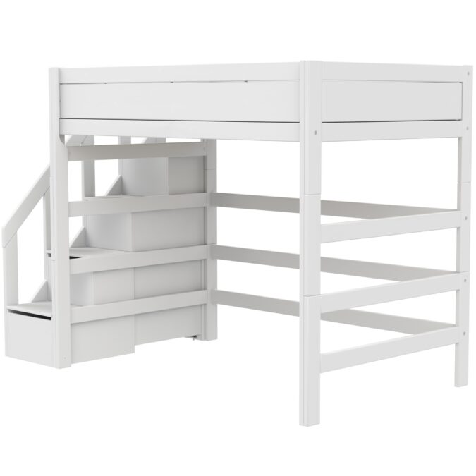 Lifetime Original 177H hoogslaper met trapkast 120x200 - wit - Afbeelding 3