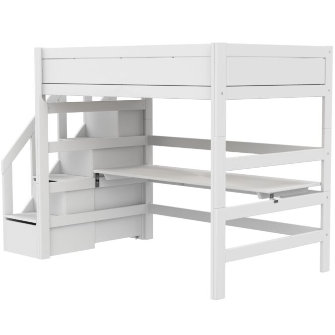 Lifetime Original 177H hoogslaper met trapkast 120x200 - wit - Afbeelding 5
