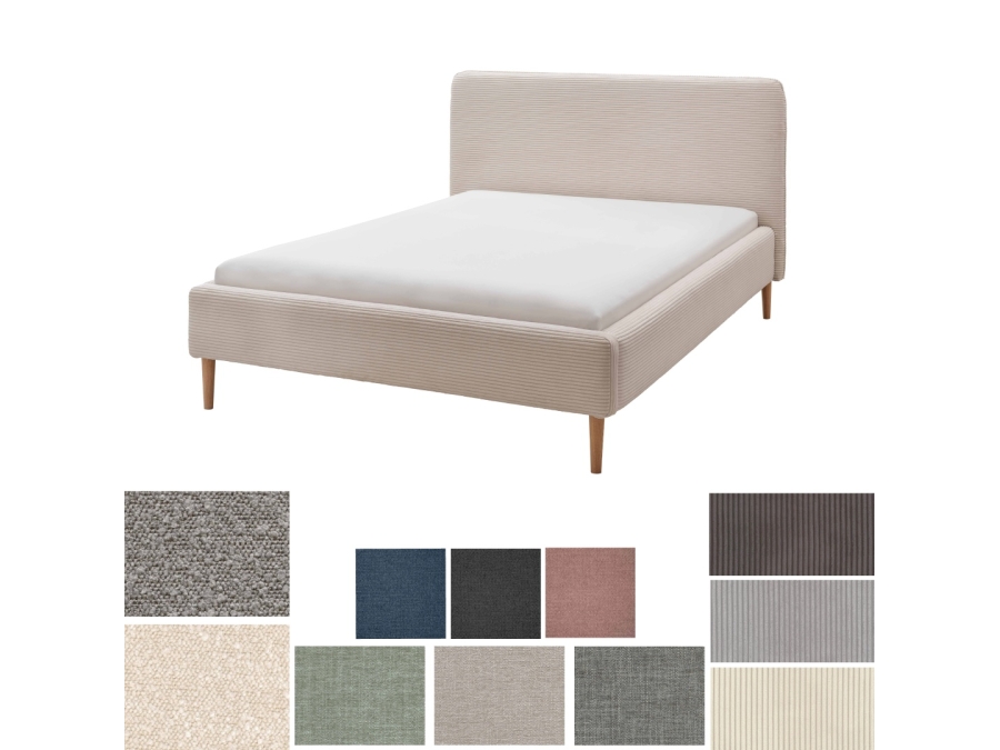 Infanskids Juna tweepersoonsbed - 180x200 (diverse stoffen en kleuren)