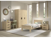 Vipack Sam bed 90x200 - eiken - Afbeelding 4