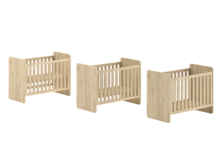 Jaxx Sam meegroeiledikant 60x120 / 90x200 - eiken - Afbeelding 3