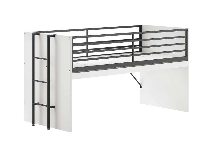 Vipack Sam halfhoogslaper met bureau - wit