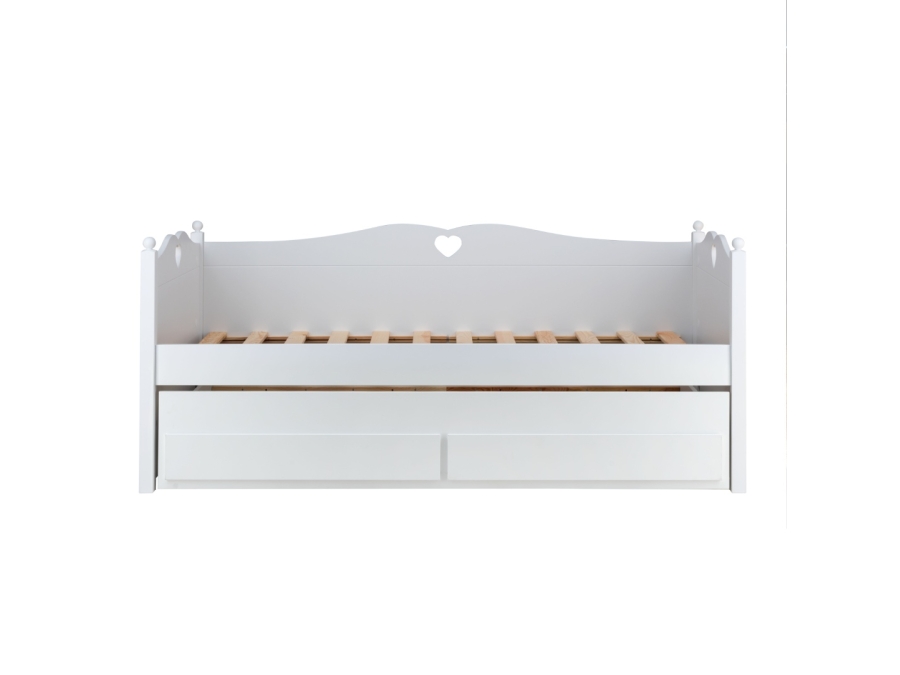 Infanskids Emma meisjes bedbank met opberglades en logeerbed