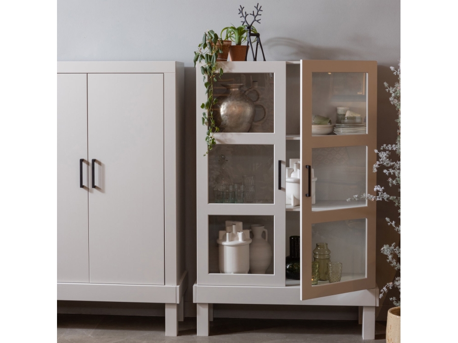 Woood Bonk dichte kast - grenen / mist - Afbeelding 3
