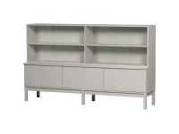 Woood Combi-klink wandkast - grenen / mist