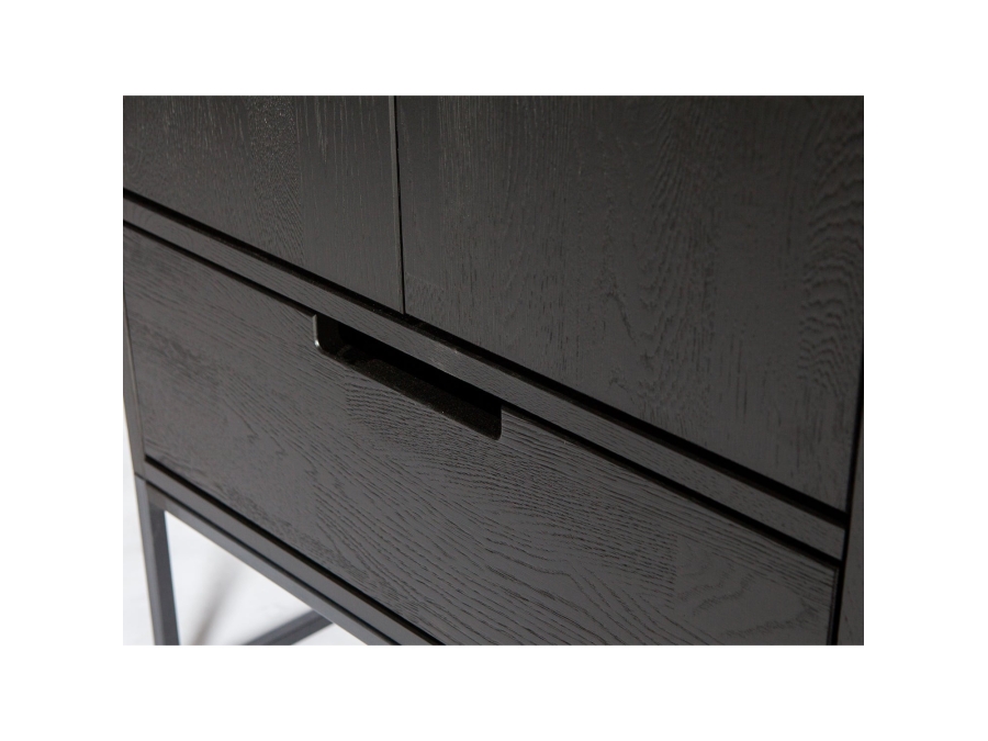 Woood Silas hoge kast - essen / blacknight - Afbeelding 6