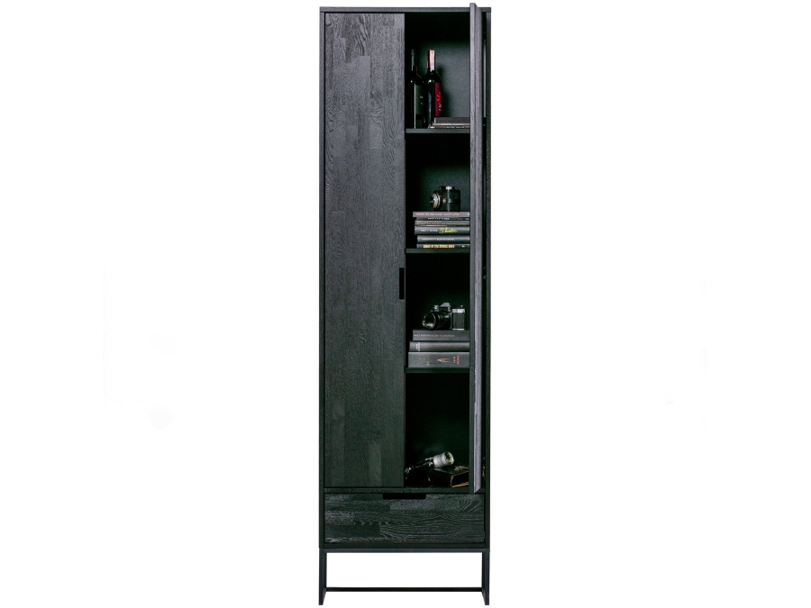 Woood Silas hoge kast - essen / blacknight - Afbeelding 5