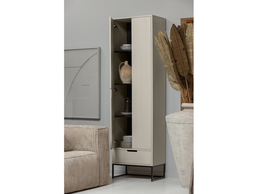 Woood Silas hoge kast - grenen / dust - Afbeelding 3