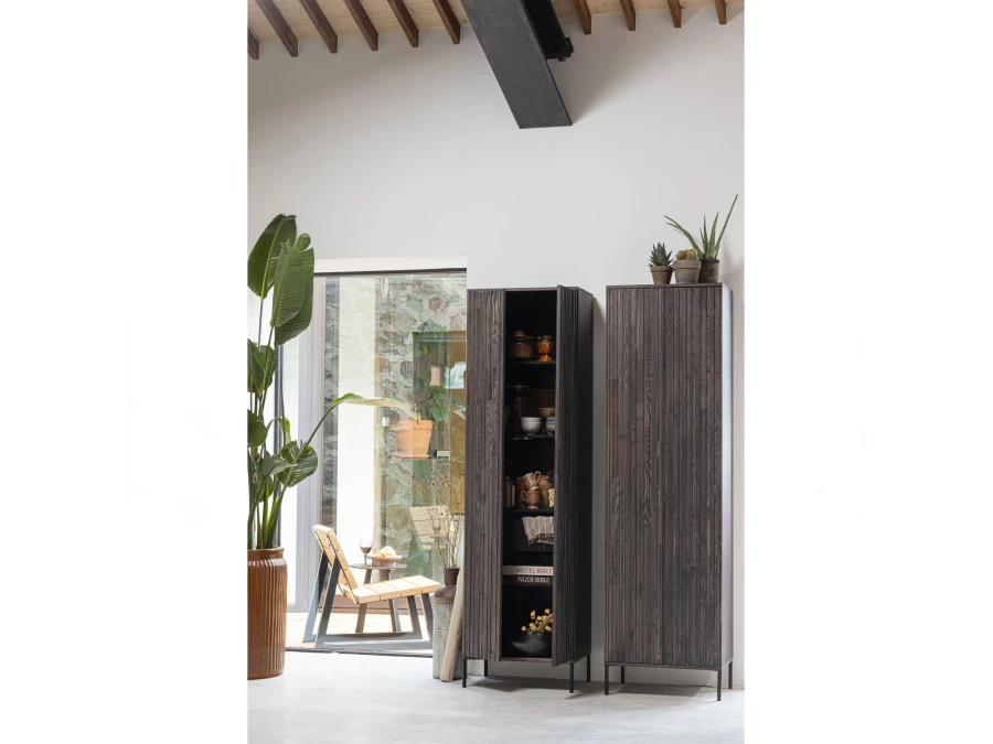 Woood New Gravure kast met lade - essenfineer / espresso - Afbeelding 2