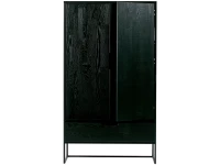 Woood Silas 2-deurs kast - essen / blacknight - Afbeelding 4