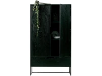 Woood Silas 2-deurs kast - essen / blacknight - Afbeelding 5