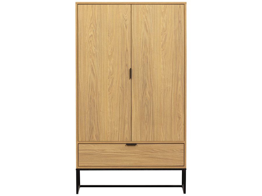 Woood Silas 2-deurs kast - eiken decor - Afbeelding 4