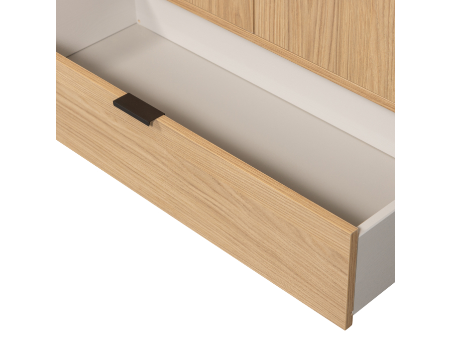Woood Silas 2-deurs kast - eiken decor - Afbeelding 7