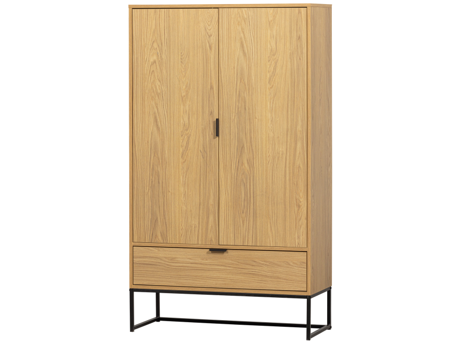Woood Silas 2-deurs kast - eiken decor