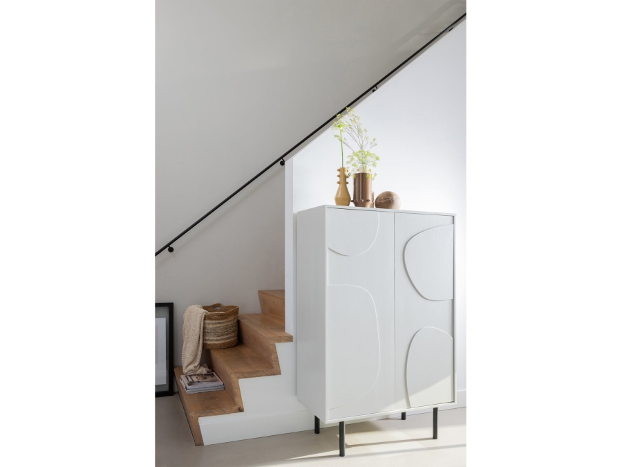 Woood Cadiz opbergkast - grenen / mist - Afbeelding 2