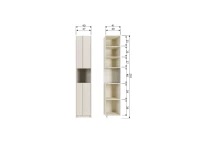 Woood Basu smalle kast - dust / concrete - Afbeelding 10