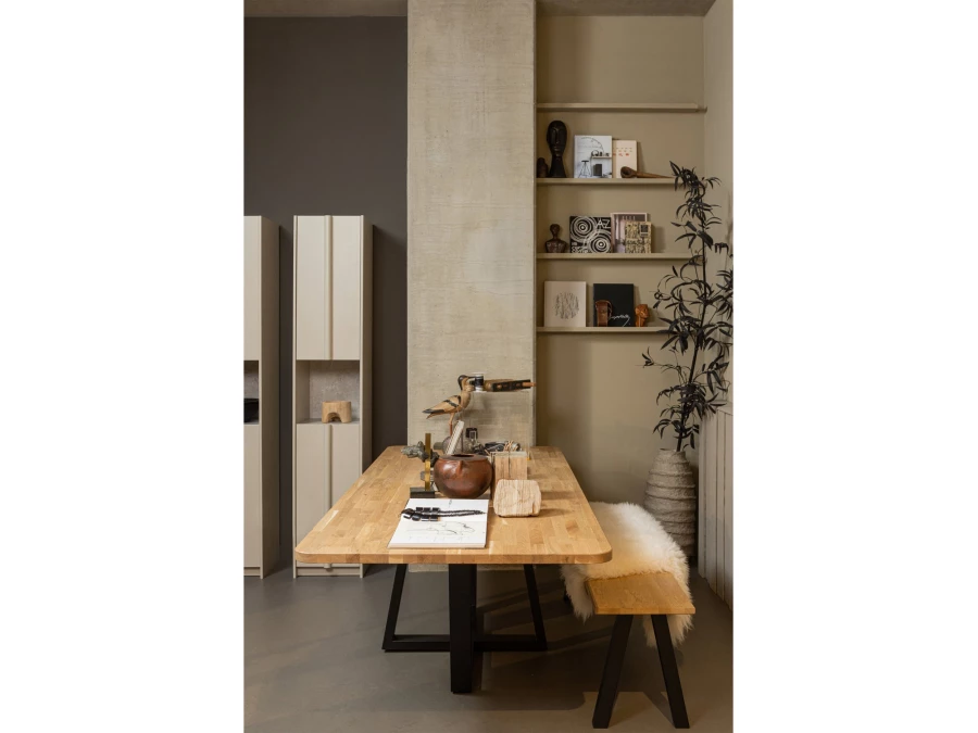 Woood Basu smalle kast - dust / concrete - Afbeelding 2