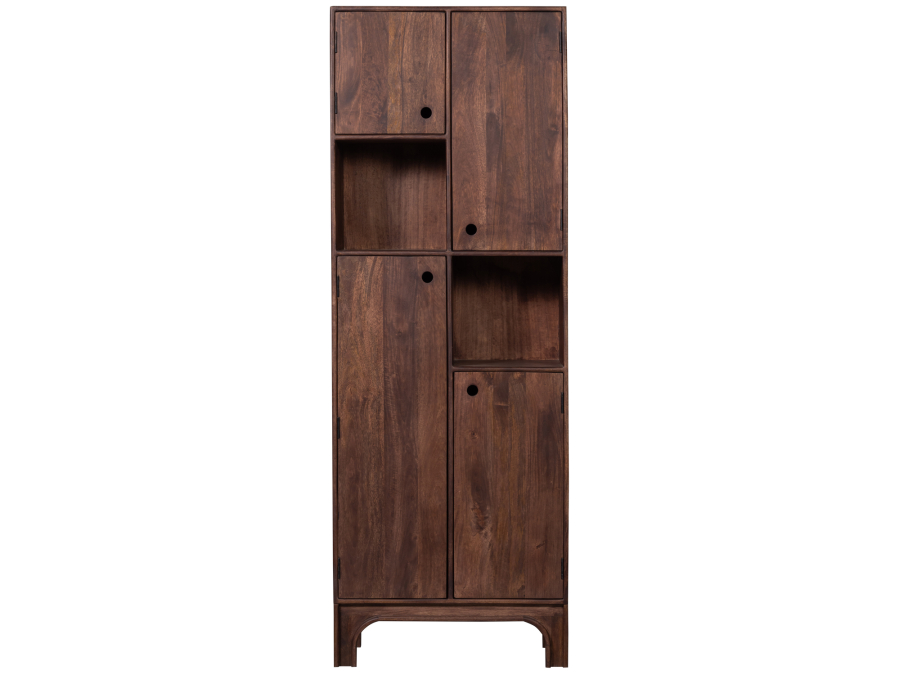 Woood Staes opbergkast - mango hout / walnoot - Afbeelding 4