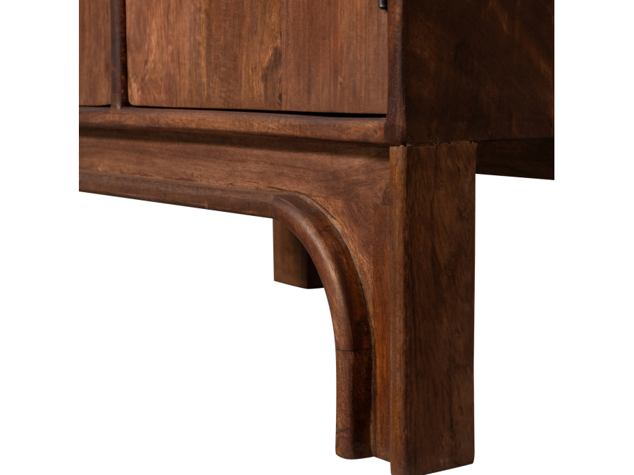 Woood Staes opbergkast - mango hout / walnoot - Afbeelding 8