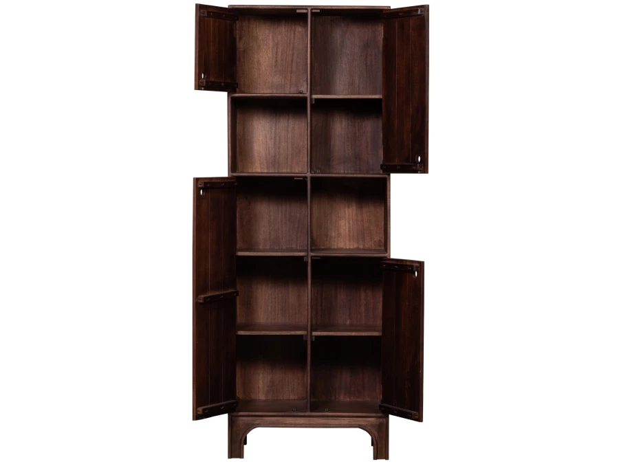 Woood Staes opbergkast - mango hout / walnoot - Afbeelding 5