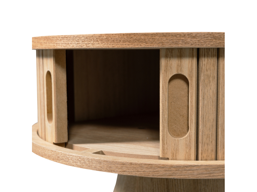 Woood Karri rond nachtkastje - hout / naturel - Afbeelding 8