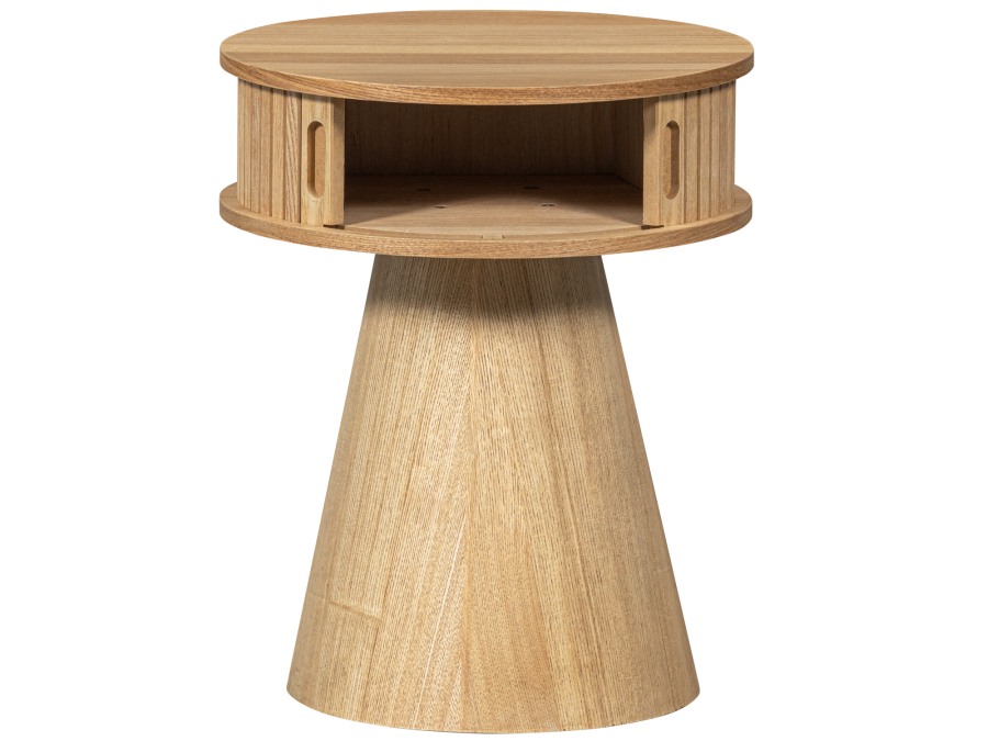 Woood Karri rond nachtkastje - hout / naturel - Afbeelding 5