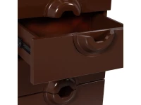 Woood Merge ladekast met 6 lades - hout bruin/rood - Afbeelding 7