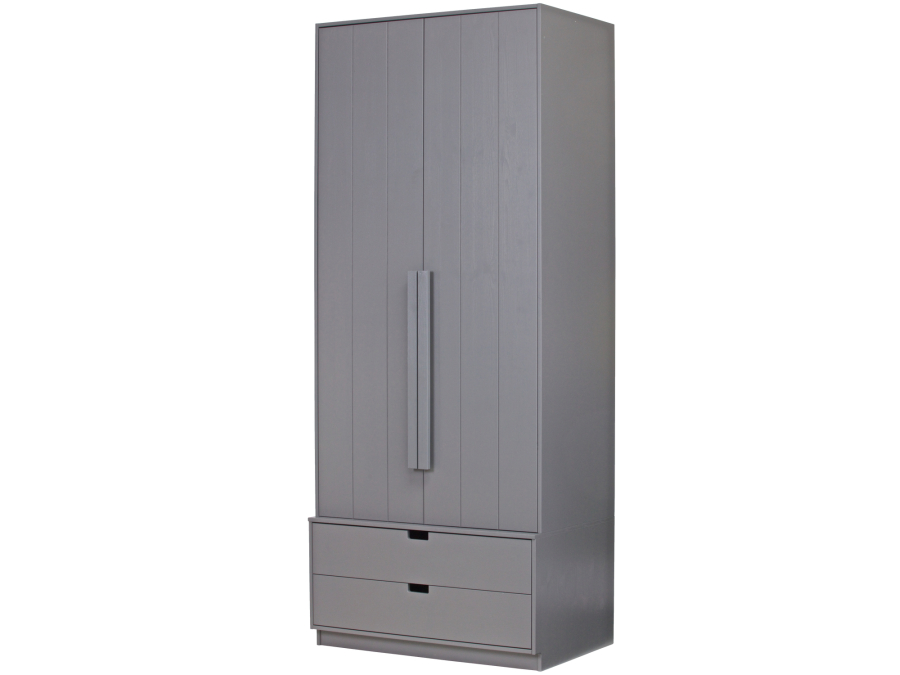 Woood Skik 2-deurs garderobe kast met lades