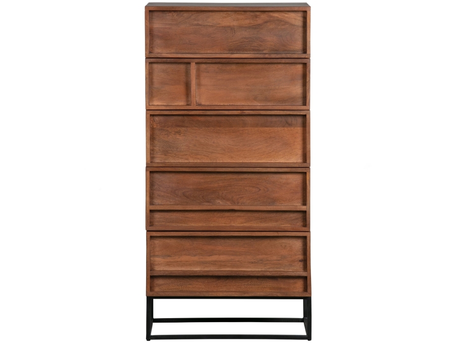 Woood Forrest 5-ladenkast - mango hout / naturel - Afbeelding 4